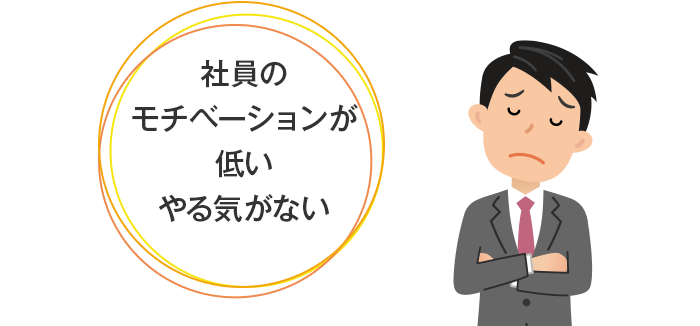 社員のモチベーションが低い、やる気がない